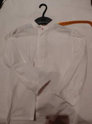 Camisa niño fallero/vendimia blanco