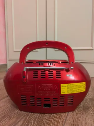 Reproductor CD Radio Sunstech Rojo