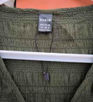 Blusa Shein Verde Talla M