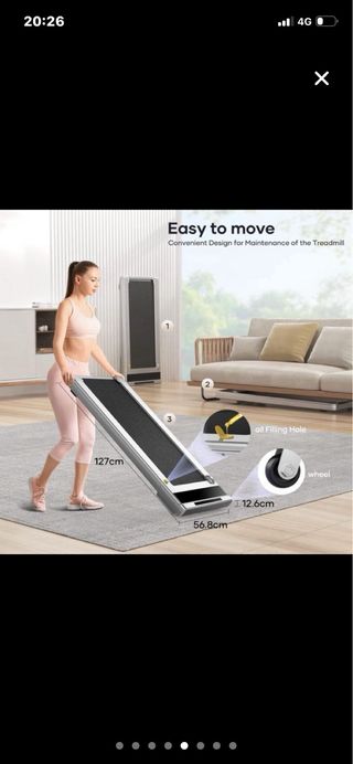 Cinta de andar y correr compacta