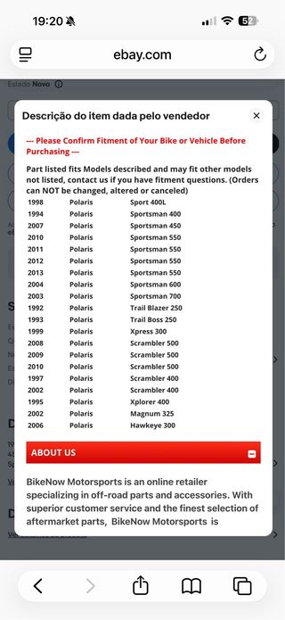 Variador PERFORMANCE NOVO Polaris Scrambler 500cc