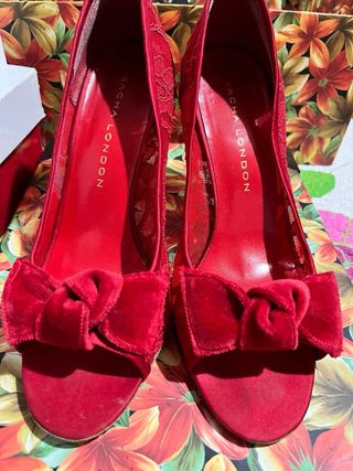 Zapatos de tacón Sacha London rojos