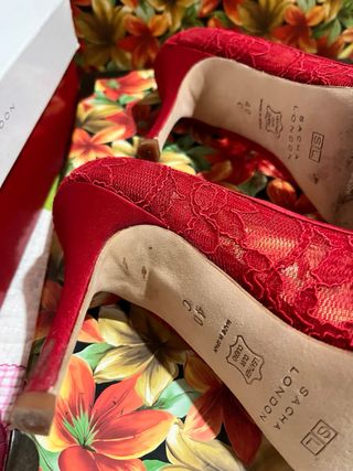 Zapatos de tacón Sacha London rojos