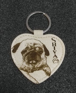 Llavero de cuero personalizado