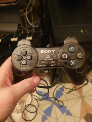 Mando PS1 Sony Transparente Verde