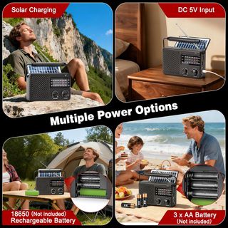 Radio Solar Recargable Portatil Pequeña NUEVA