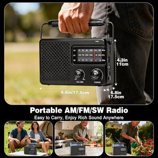 Radio Solar Recargable Portatil Pequeña NUEVA