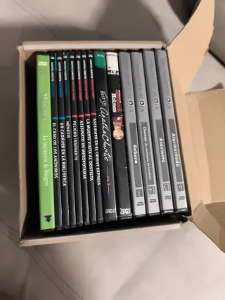 15 DVDs Misterio Agatha Christie Poirot Sherlock