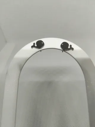 Pendientes de ballena acero inoxidable