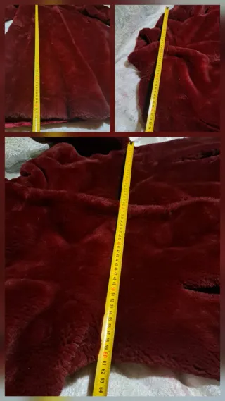 CHAQUETÓN/ABRIGO EXTRA LARGO COLOR VINO