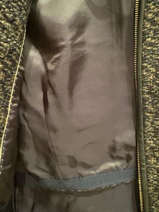 Americana Massimo Dutti Talla 38 Negra/Gris