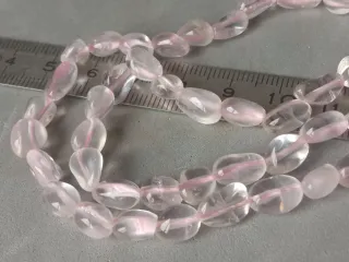 Cuentas de Piedra Natural Quarzo Rosa