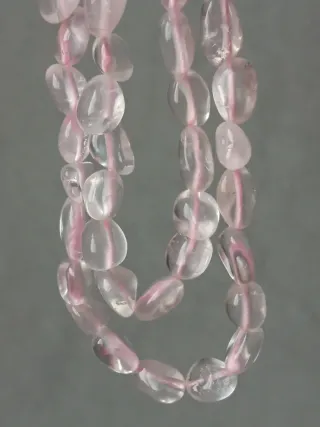 Cuentas de Piedra Natural Quarzo Rosa