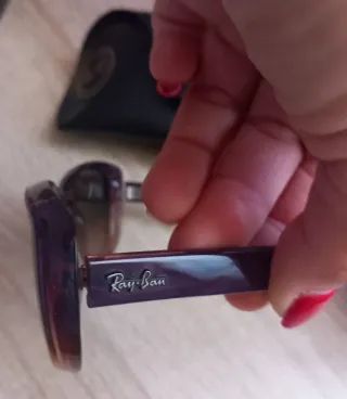 Gafas de sol Ray-Ban moradas y marrones