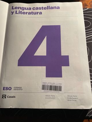 Lengua castellana y Literatura 4 ESO LOMLOE