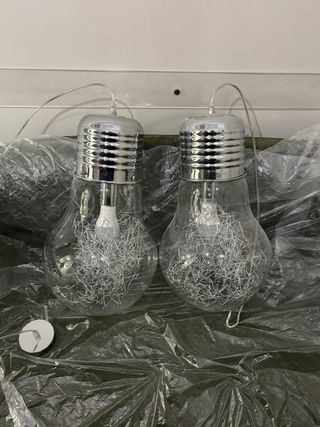 Lámpara colgante bombilla grande