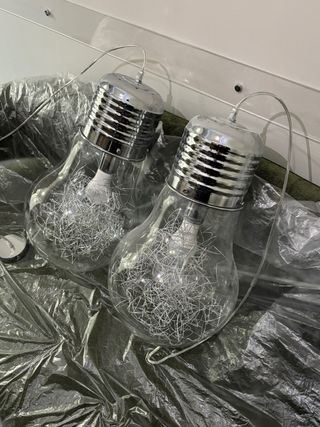 Lámpara colgante bombilla grande