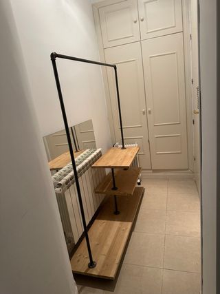 Perchero Madera - Estilo Industrial Madera y Metal