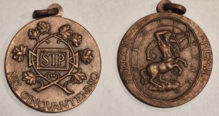 2 medaglie SIP SOCIETA IDROELETTRICA PIEMONTE MEDA