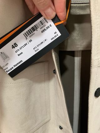 Chaqueta de Piel BOSS Beige