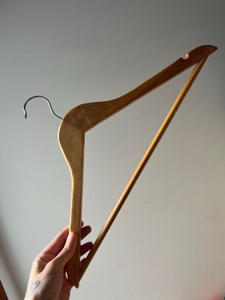 Perchas madera y metal