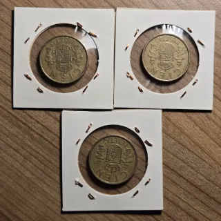 LOTE B - 5 monedas de 100 pesetas varios años