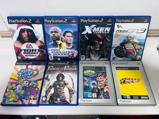 Videoconsola PlayStation 2 Silver + 8 Juegos