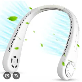 Ventilador de cuello portátil blanco
