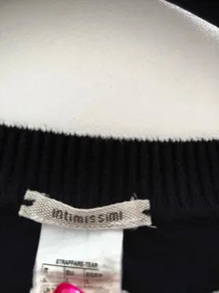 Maglia intimissimi nera con pizzo