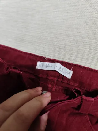 Pantalón infantil Talla 3-4