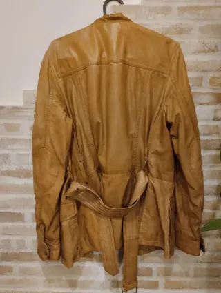 Giacca Magnifica in cuoio marrone