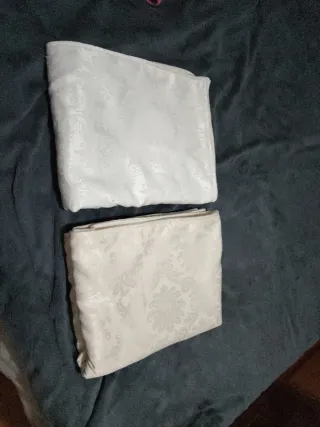 Pañolón Fallera Beige y Blanco