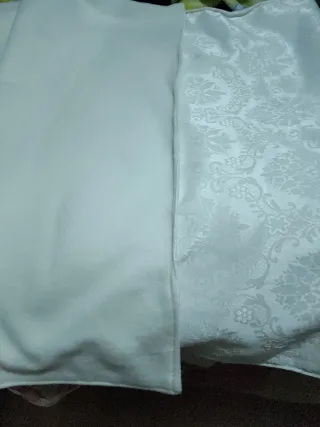 Pañolón Fallera Beige y Blanco