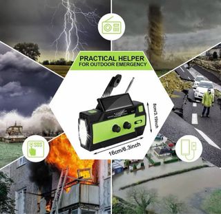Radio de emergencia solar multifunción