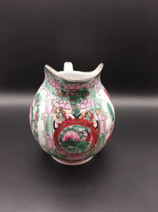 🇨🇳 Lechera porcelana Macao flores pájaros