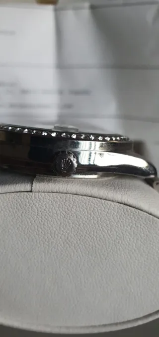 Rolex Datejust Negro con Bisel de Diamantes