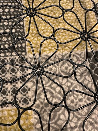 Mesa centro Ikea cristal y forja