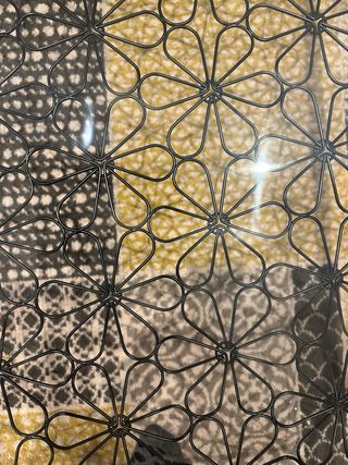 Mesa centro Ikea cristal y forja