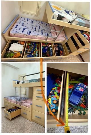 Cama Tren literas Infantil/Juvenil con Armario