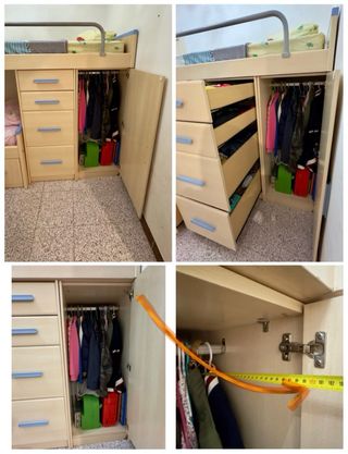 Cama Tren literas Infantil/Juvenil con Armario