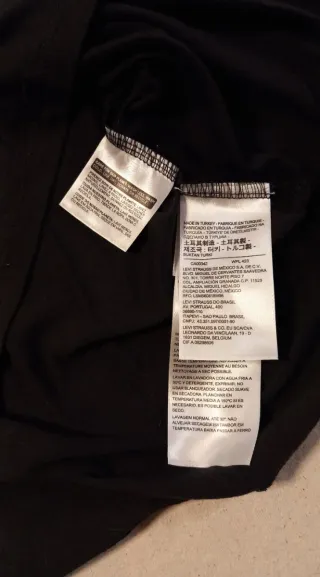 Camiseta Levi's Negra Manga Corta