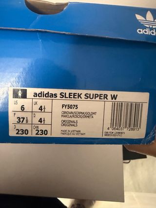 Zapatillas Adidas Sleek Super W Talla 37 1/3