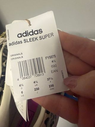 Zapatillas Adidas Sleek Super W Talla 37 1/3