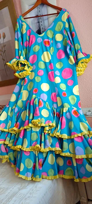 Vestido Flamenca Gitana Talla 54/56