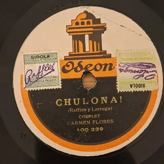 Lote 5 discos pizarra 78rpm cuplé catalán