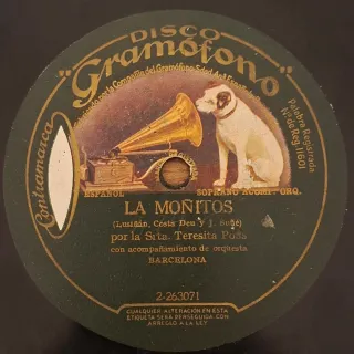 Lote 5 discos pizarra 78rpm cuplé catalán