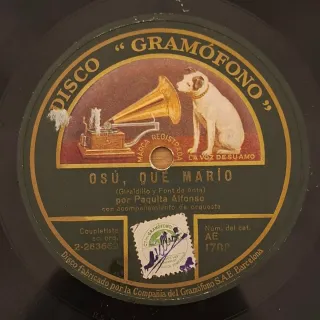 Lote 5 discos pizarra 78rpm cuplé catalán