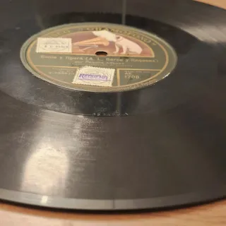 Lote 5 discos pizarra 78rpm cuplé catalán