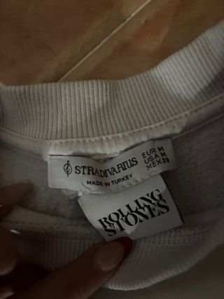 Sudadera Rolling Stones Blanca