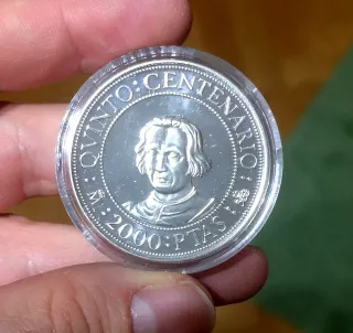 Moneda 2000 Pesetas 1989 Quinto Centenario